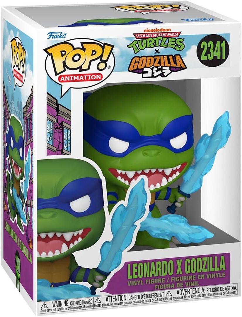 Figurine Funko Pop! N&deg;2341 | Tortues Ninja X Godzilla | Leonardo X Godzilla
